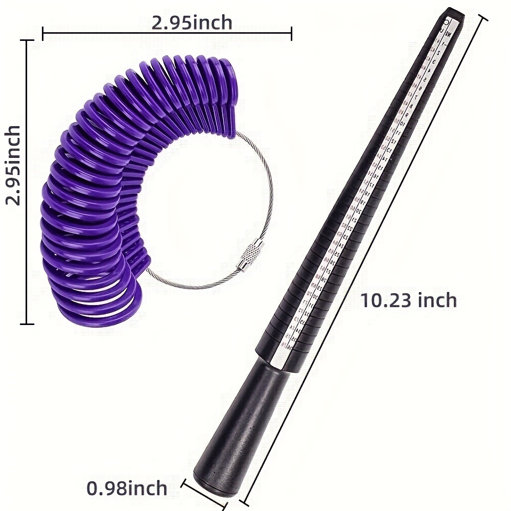 Ring Sizer Measuring Tool Set, Complete Sizing Kit